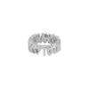 To The Moon And Back Silver Ring