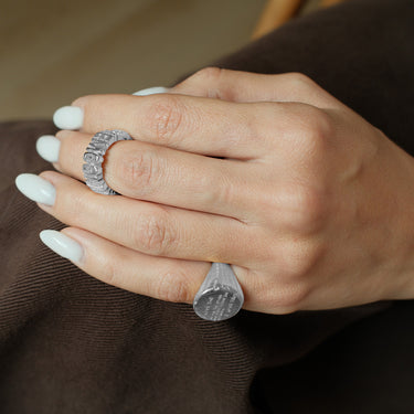 Anillo To The Moon And Back Plata