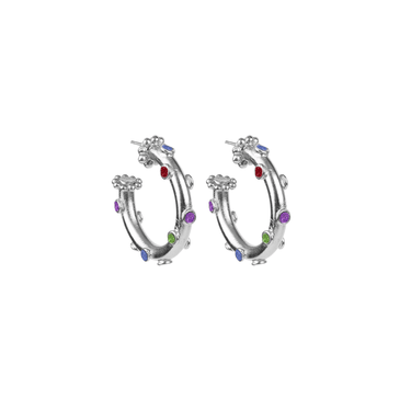 Trufa Tiny Hoops Silver