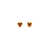 Baby Beating Hearts Glitter Studs