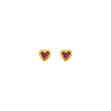Baby Beating Hearts Glitter Studs