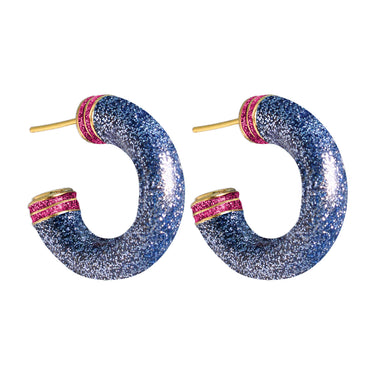 Orbit Medium Glitter Hoops