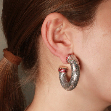 Orbit Medium Glitter Hoops
