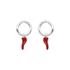 Aretes Spicy Chili Tiny Charm Plata