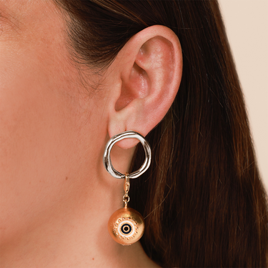 Disco Medium Hoops Silver