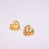 Trufa Heart Medium Studs