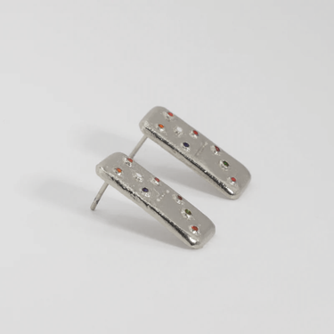 Domino Mini Silver Studs