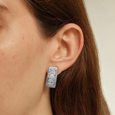 Domino Mini Silver Studs