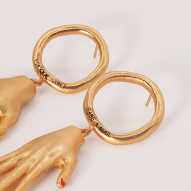Aretes Mano Coin