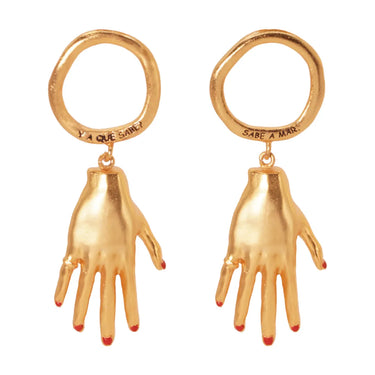 Aretes Mano Coin