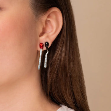 Lucky Match Silver Studs