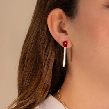 Lucky Match Silver Studs