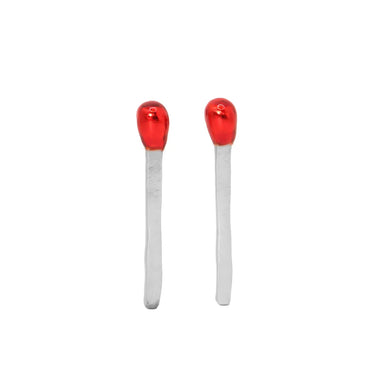 Lucky Match Silver Studs