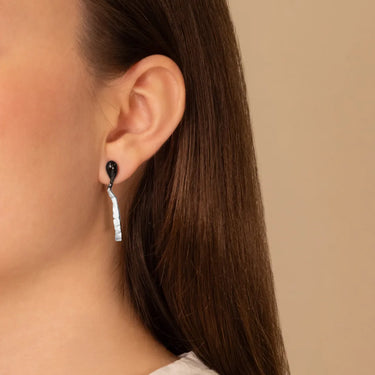 Love On Fire Silver Studs