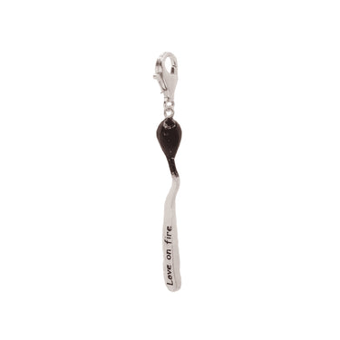 Love On Fire Silver Charm