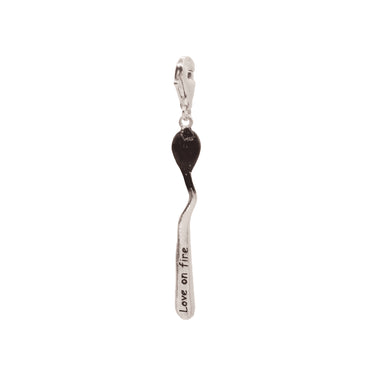 Love On Fire Silver Charm