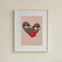 DS Frame Art 40x50 - Heart Face
