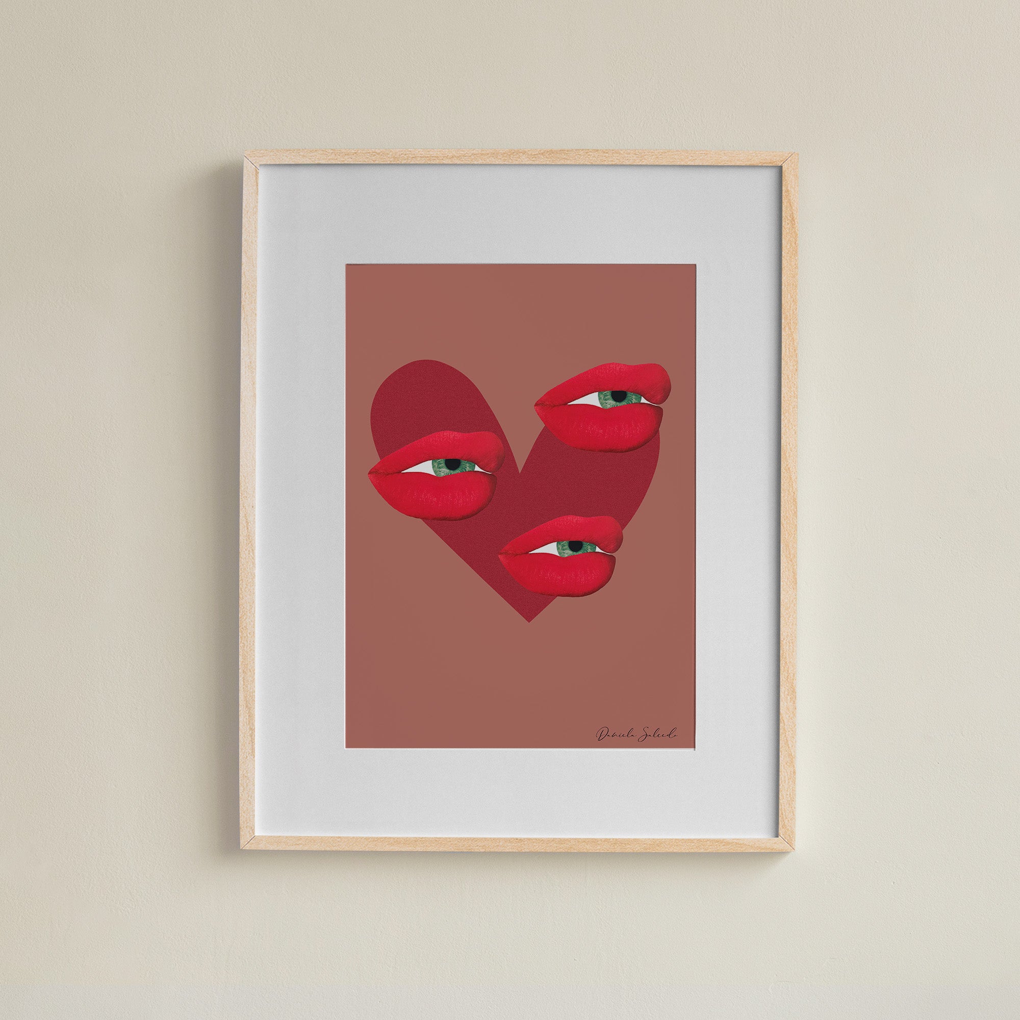 DS Frame Art 40x50 - Kiss My Heart