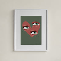 DS Frame Art 40x50 - Triple Eye Heart