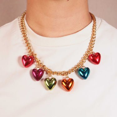 Choker Steel Hearts