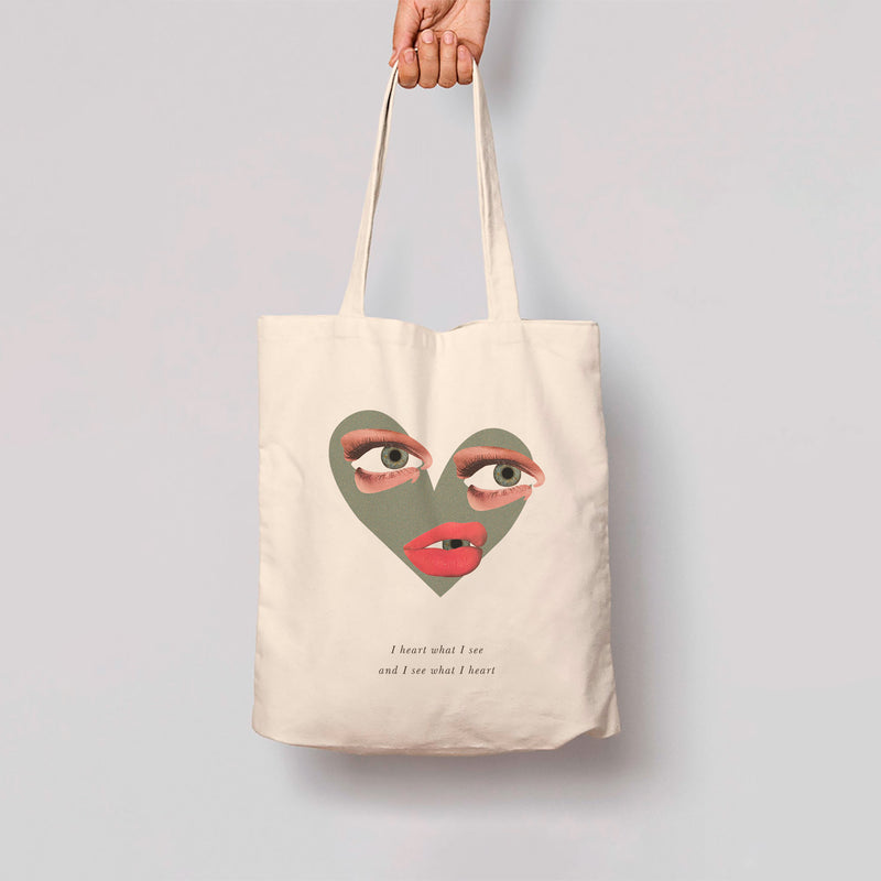 Tote Bag - Heart Face