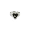 PreOrder Anillo Letra Heart Plata