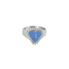 PreOrder Anillo Letra Heart Plata
