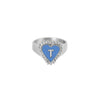 PreOrder Anillo Letra Heart Plata