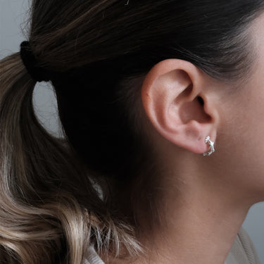 Trufa Micro Hoops Silver