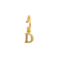 PreOrder Baby Hoops 9mm Letra Gold