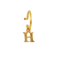 Baby hoop 15mm Gold Letter