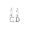 PreOrder Baby Hoops 9mm Silver Letter