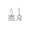 PreOrder Baby Hoops 9mm Silver Letter