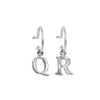 PreOrder Baby Hoops 9mm Silver Letter