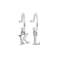 PreOrder Baby Hoops 15mm Silver Letter
