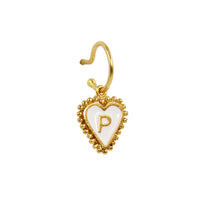 PreOrder Baby Hoops 9mm Heart Letter