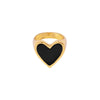I Heart You Black Ring