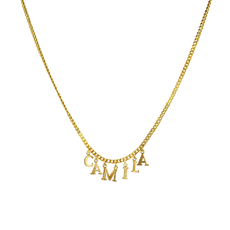 PreOrder 6 Letters Gold Chain