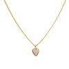 Cadena 1 Letra Heart Morado