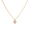Cadena 1 Letra Heart Morado