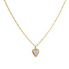 Cadena 1 Letra Heart Morado