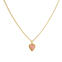 1 Letter Heart Chain Pink
