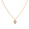 Cadena 1 Letra Heart Morado
