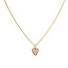 Cadena 1 Letra Heart Morado