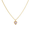 Cadena 1 Letra Heart Morado