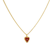 1 Letter Heart Chain Red