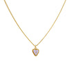 Cadena 1 Letra Heart Morado