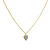 Cadena 1 Letra Heart Azul
