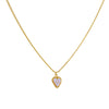 Cadena 1 Letra Heart Morado