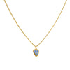 Cadena 1 Letra Heart Azul